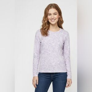 Hang Ten Women's Long Sleeve Sun Tee Crewneck Size Small NWT